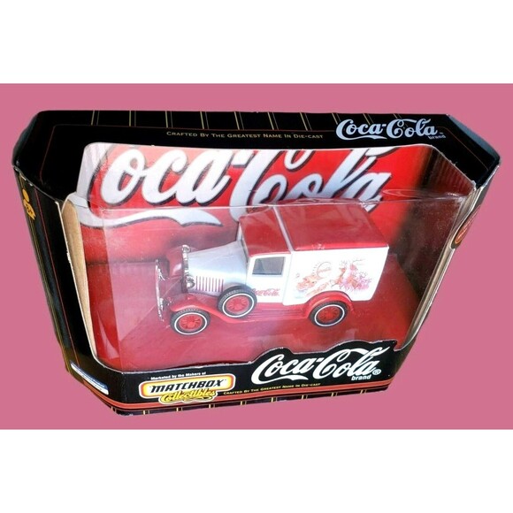 Matchbox Collectibles 1930 FORD MODEL A VAN Coca Cola Brand Red White 1:43 37971 - Picture 8 of 16